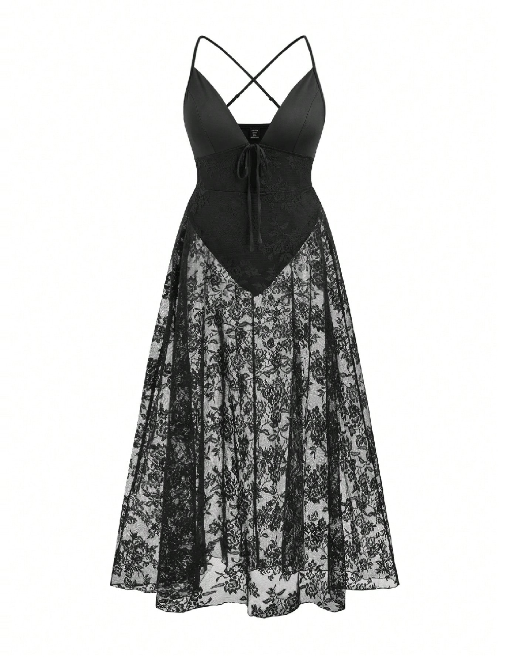 Rochie lunga SHEIN CURVE, negru