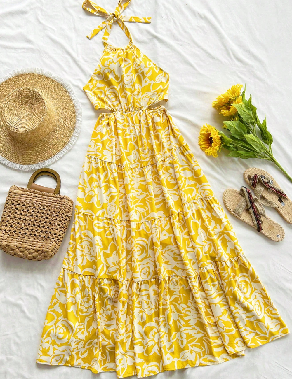 Rochie lunga SHEIN, galben