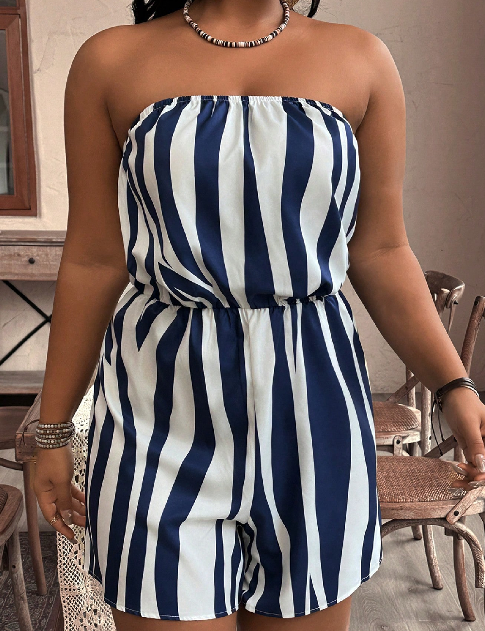 Salopeta SHEIN CURVE, albastru