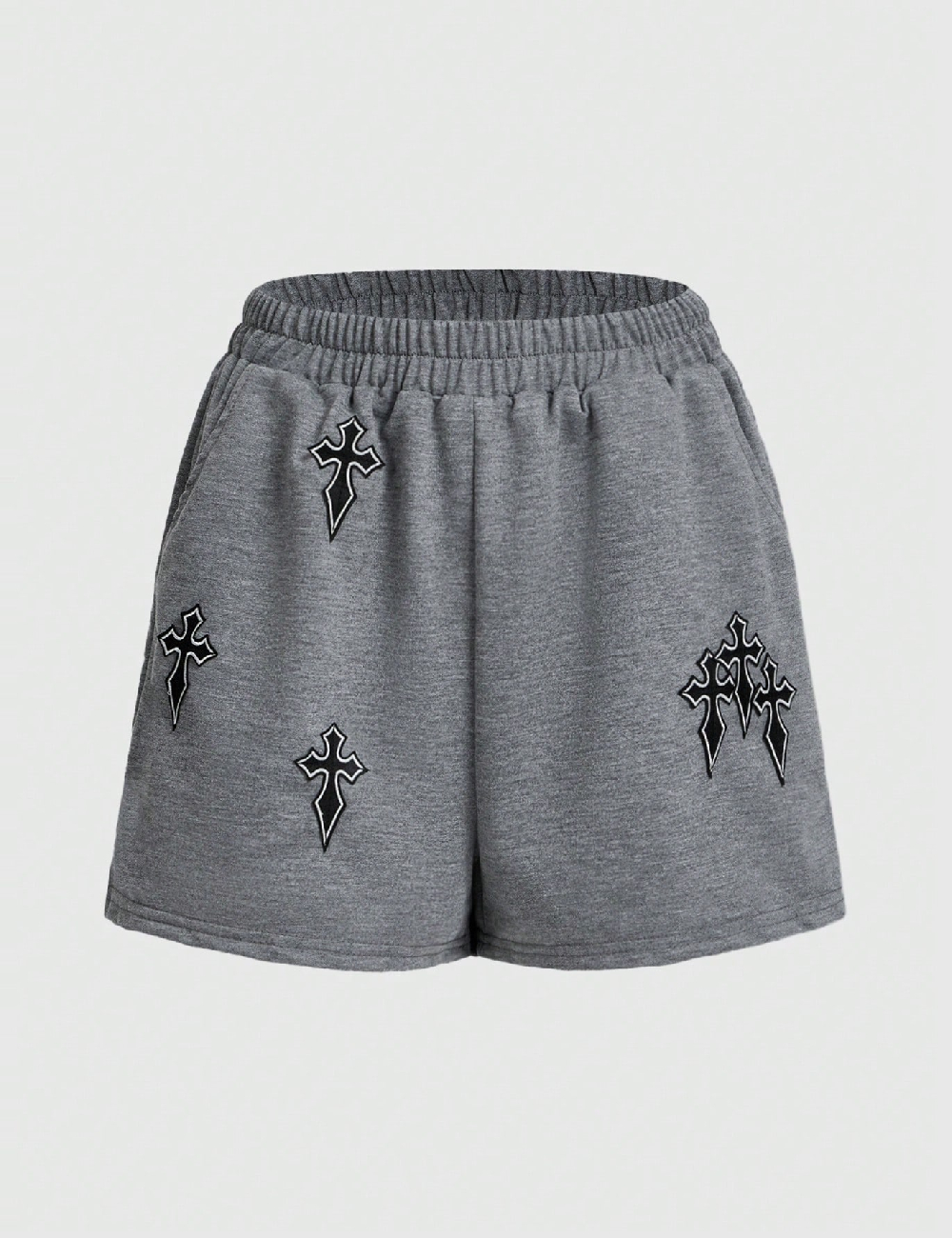 Pantaloni scurti Romwe, gri