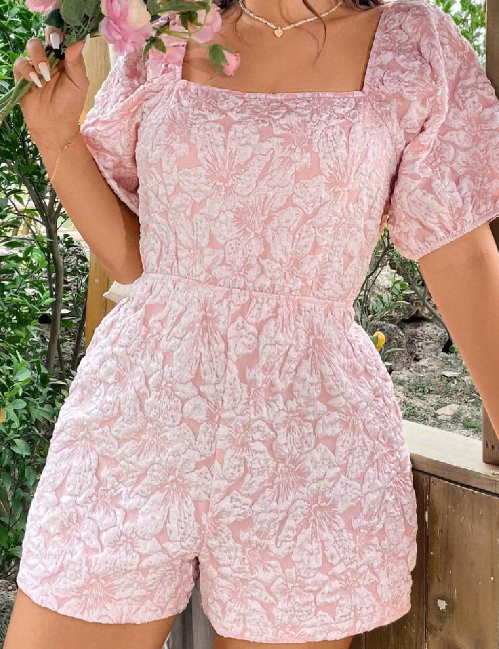 Salopeta SHEIN CURVE, roz