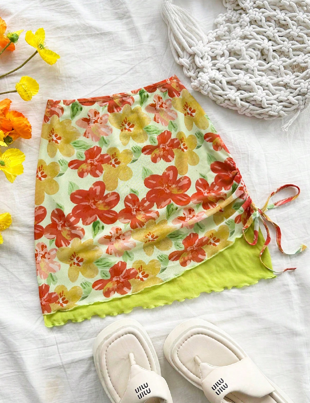 Fusta SHEIN, floral print