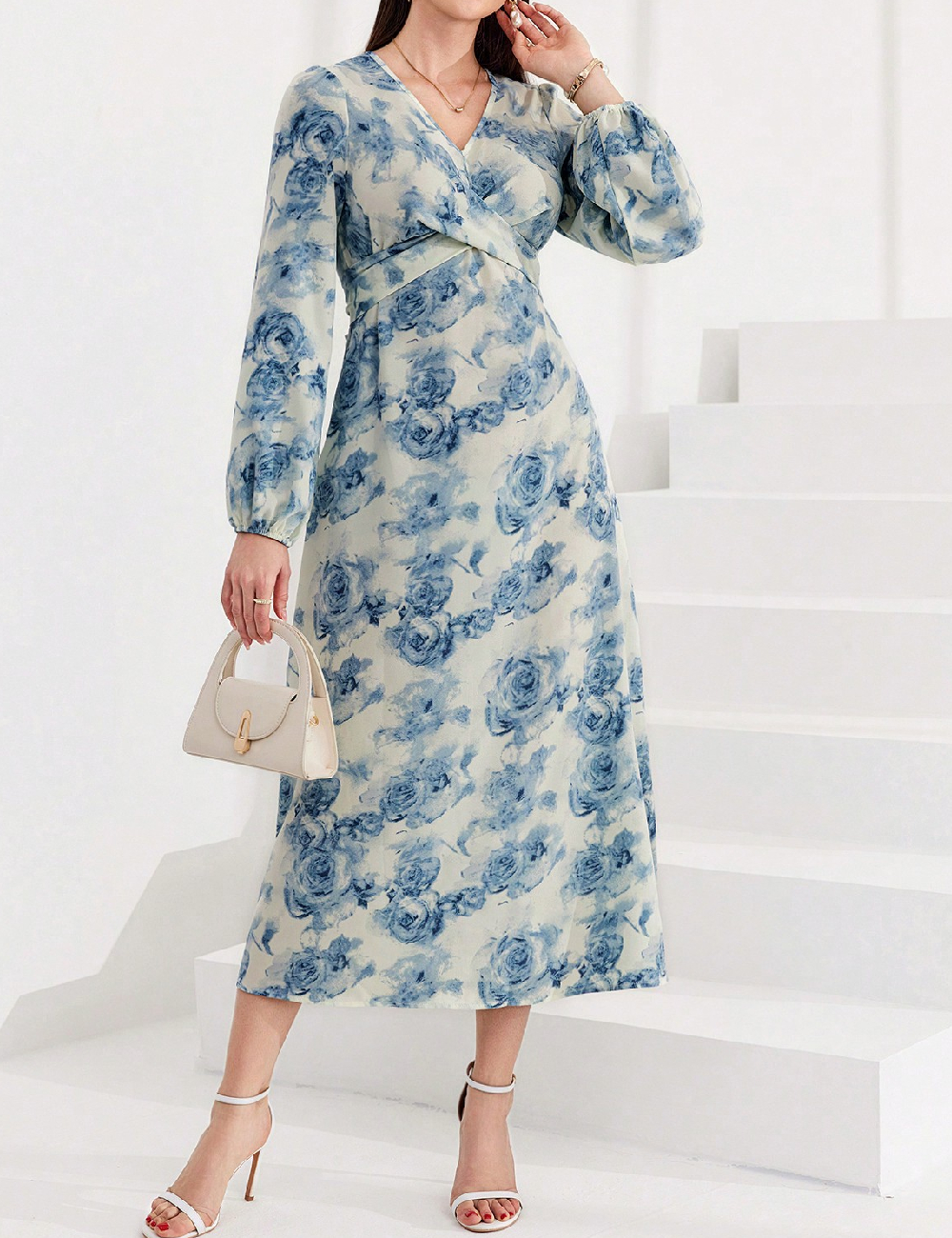 Rochie lunga SHEIN, floral print