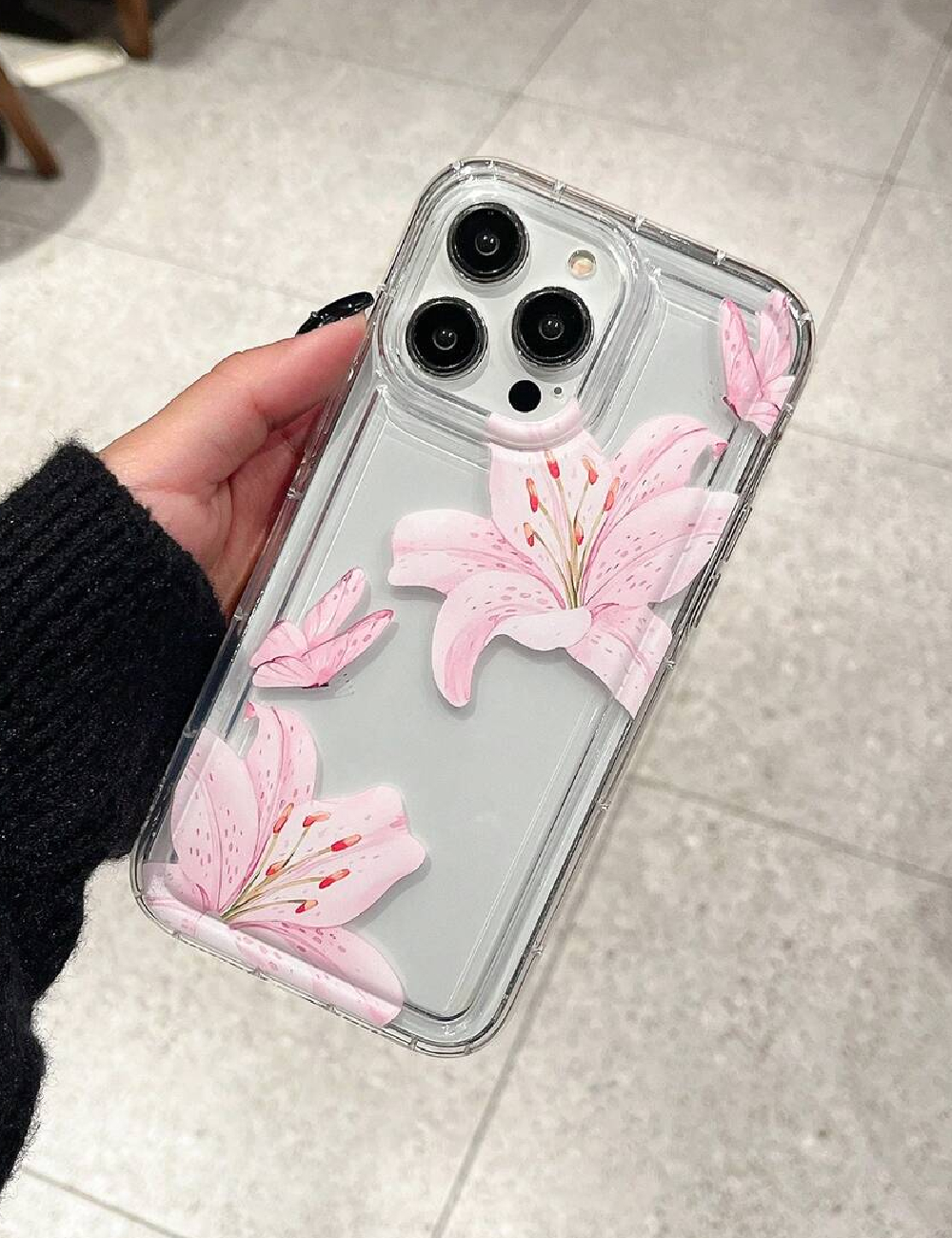 Husa pentru telefon SHEIN, floral print