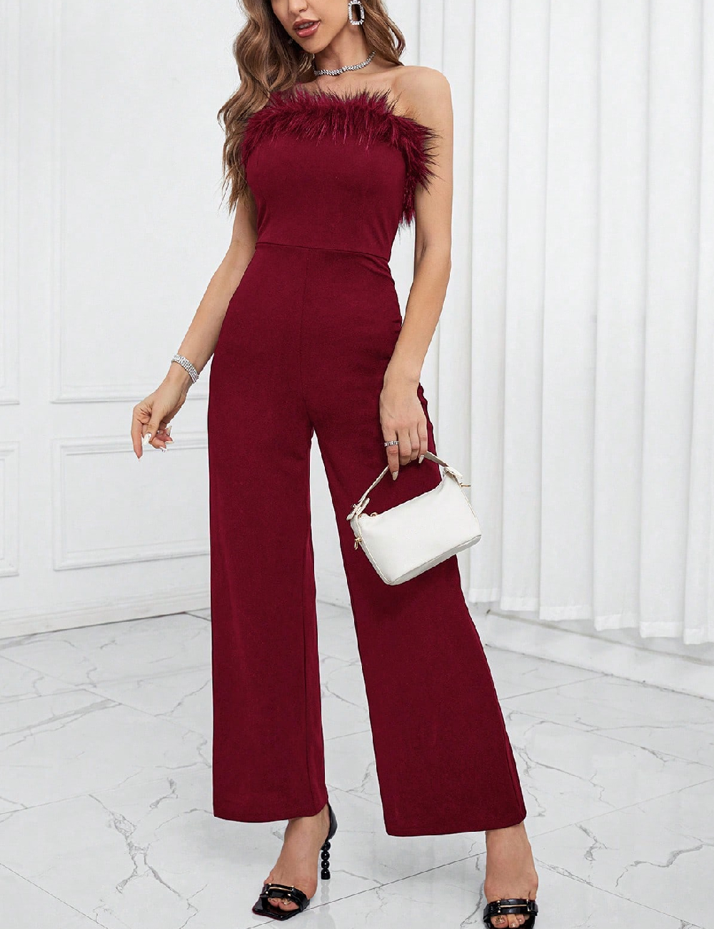 Salopeta SHEIN, visiniu