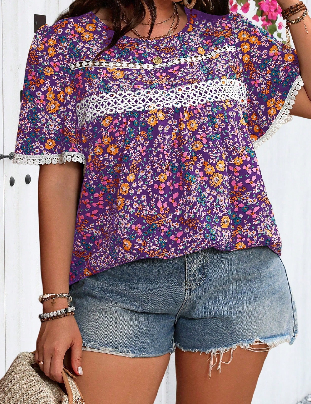 Bluza SHEIN CURVE, floral