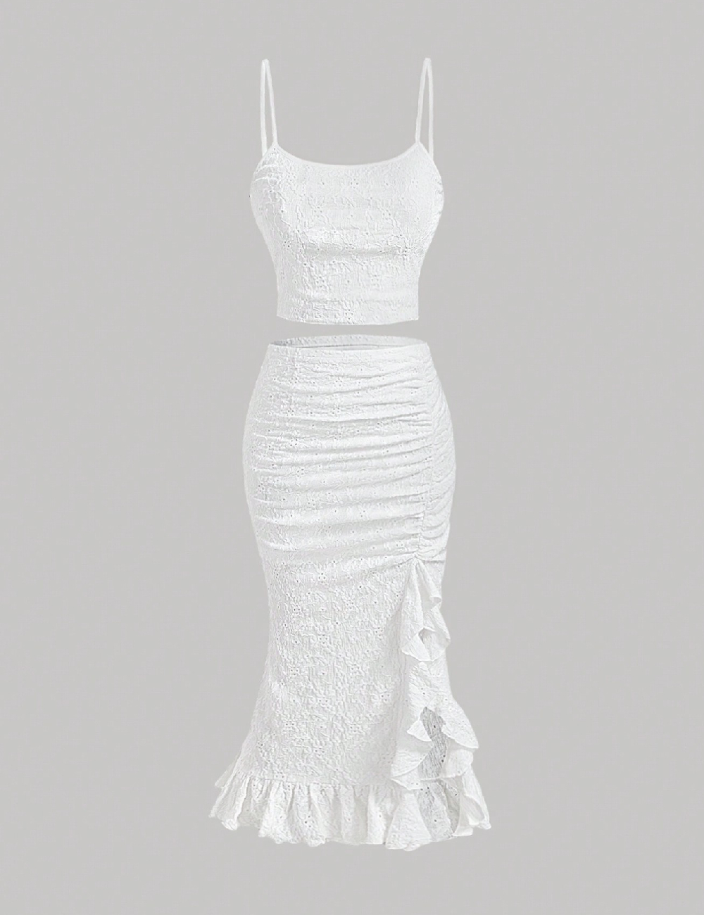 Compleu SHEIN CURVE, alb