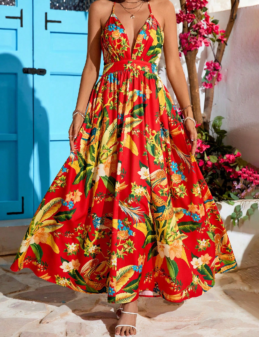 Rochie lunga SHEIN, mix culori