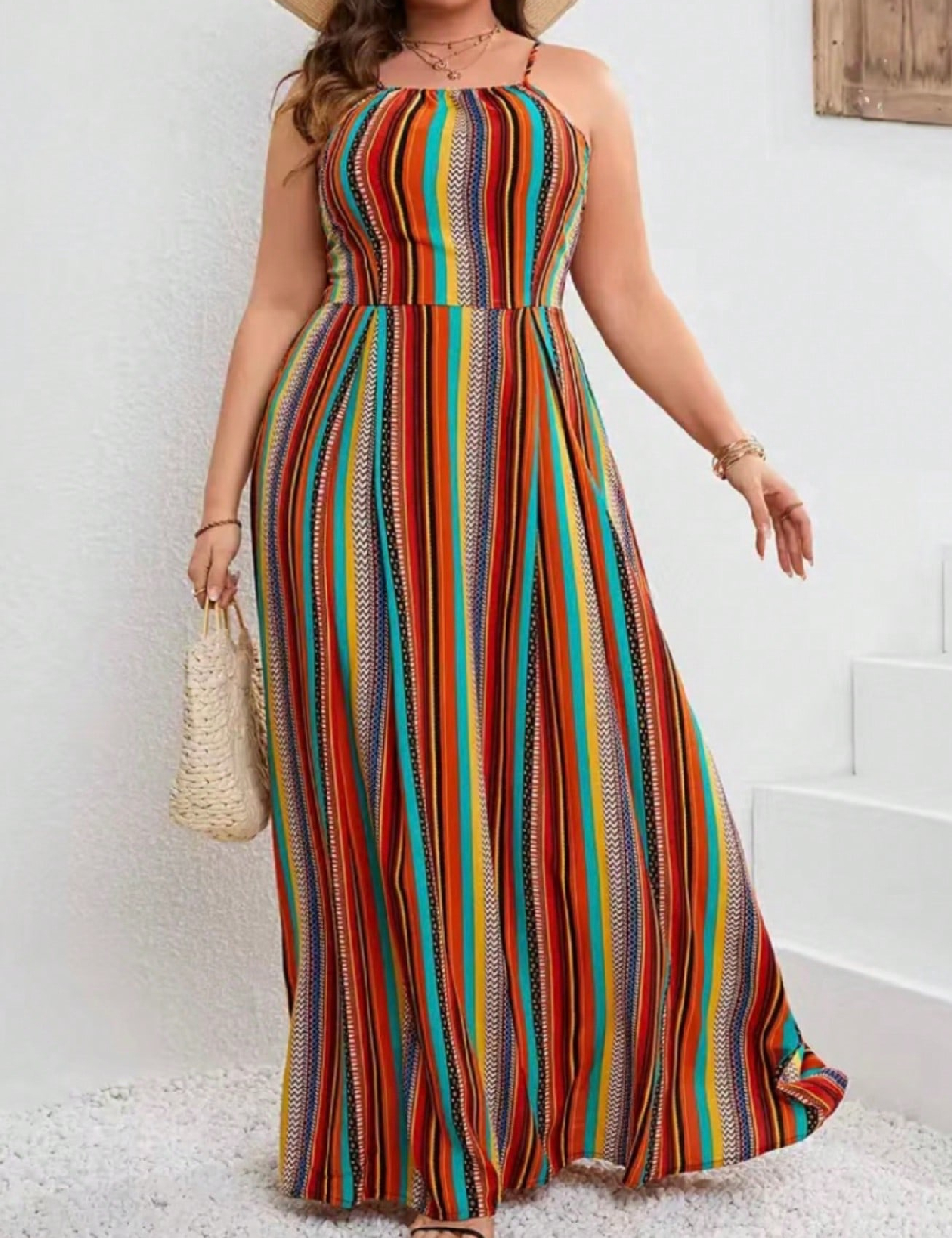 Rochie lunga SHEIN CURVE, mix culori