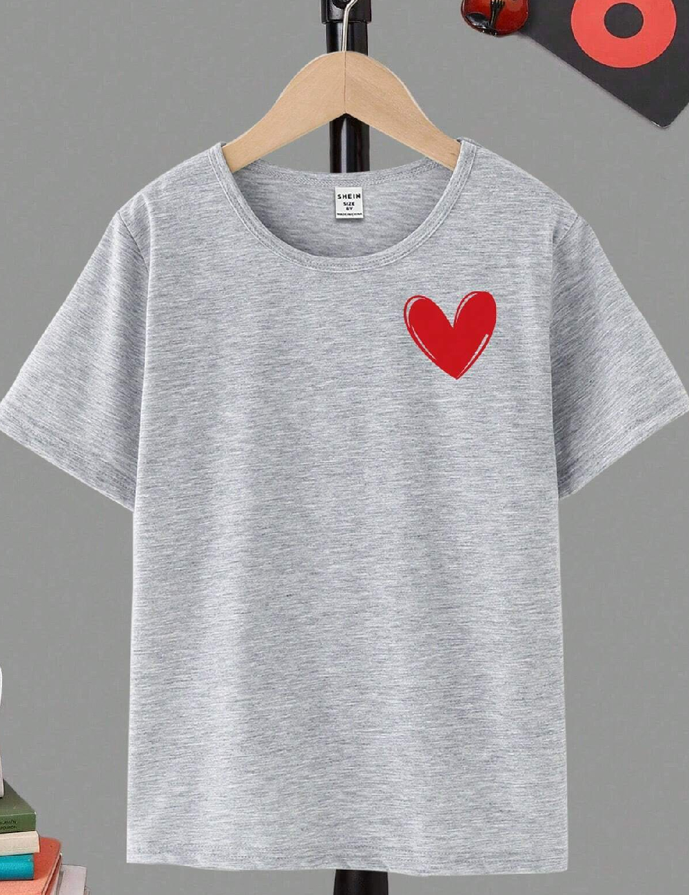 Tricou Shein Kids, gri