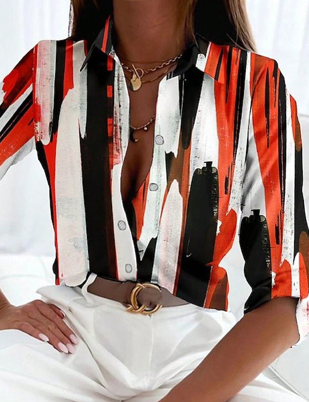 Camasa SHEIN, mix culori