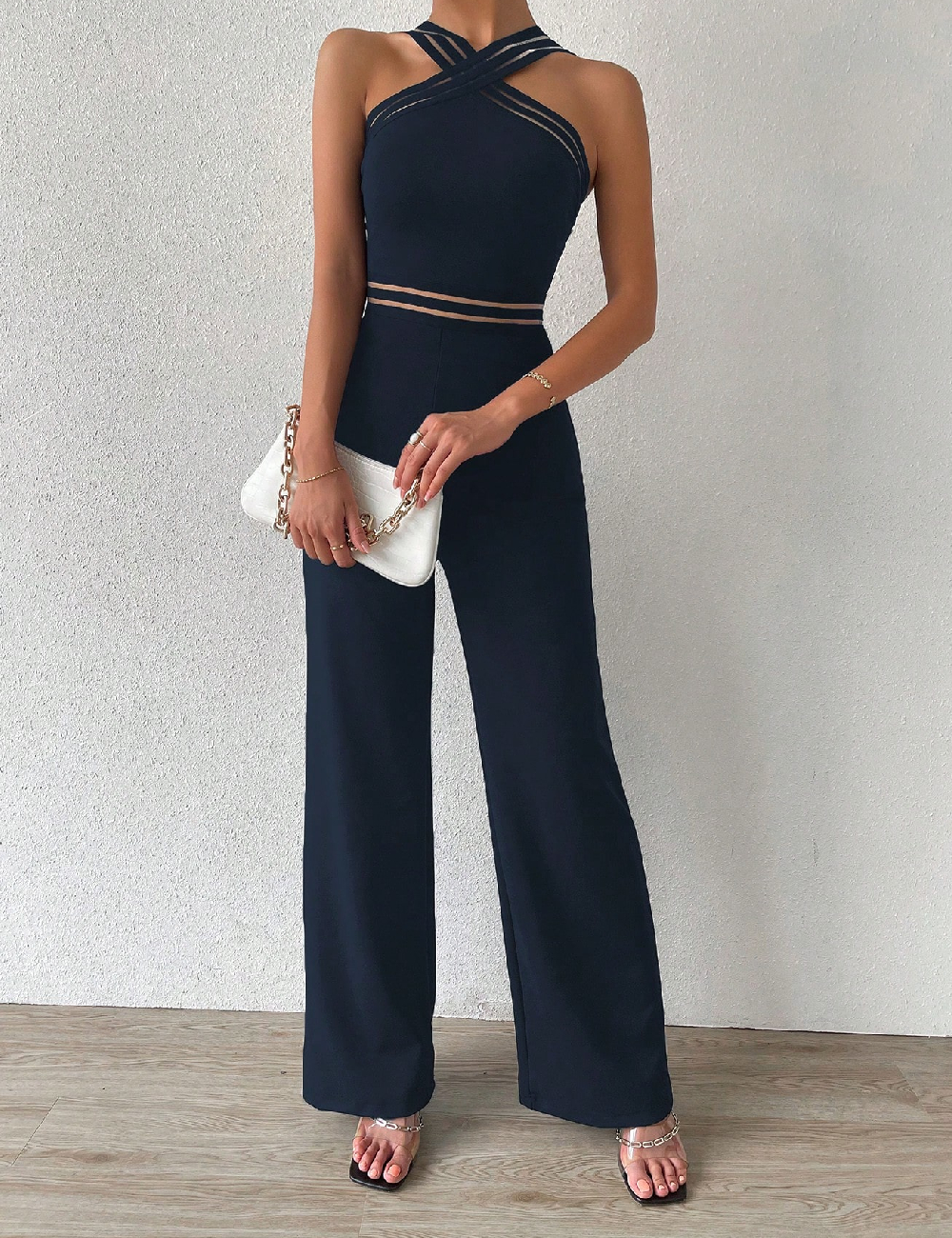 Salopeta SHEIN, bleumarin