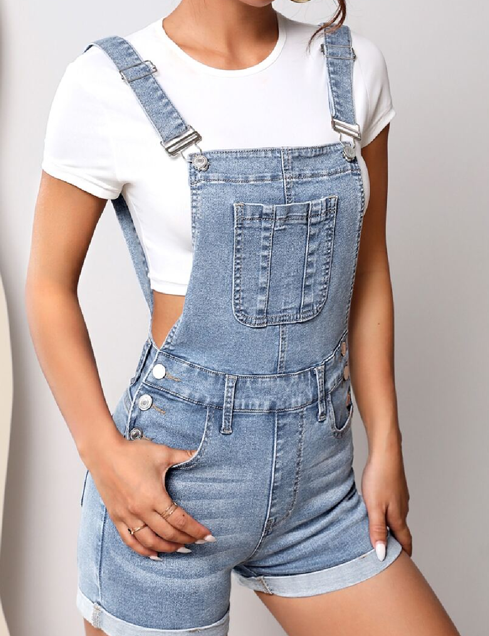 Salopeta SHEIN, albastru