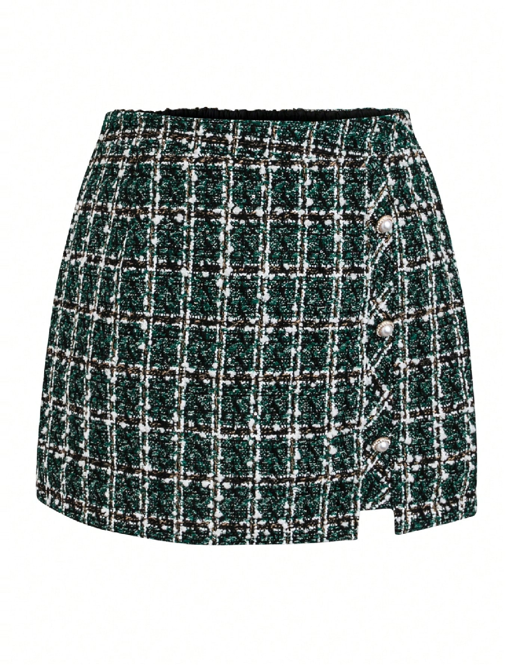 Fusta SHEIN CURVE, verde