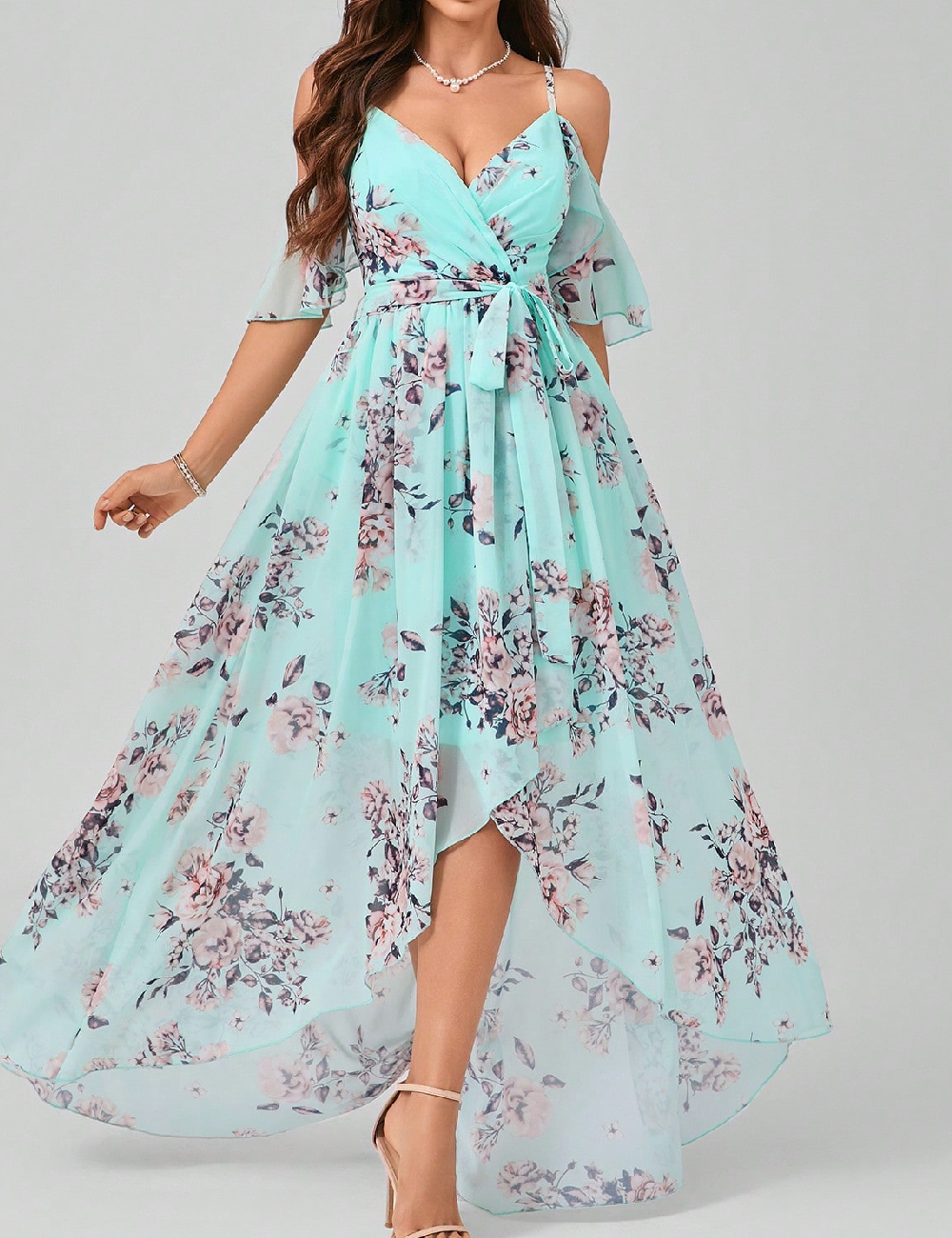 Rochie lunga SHEIN, turcoaz