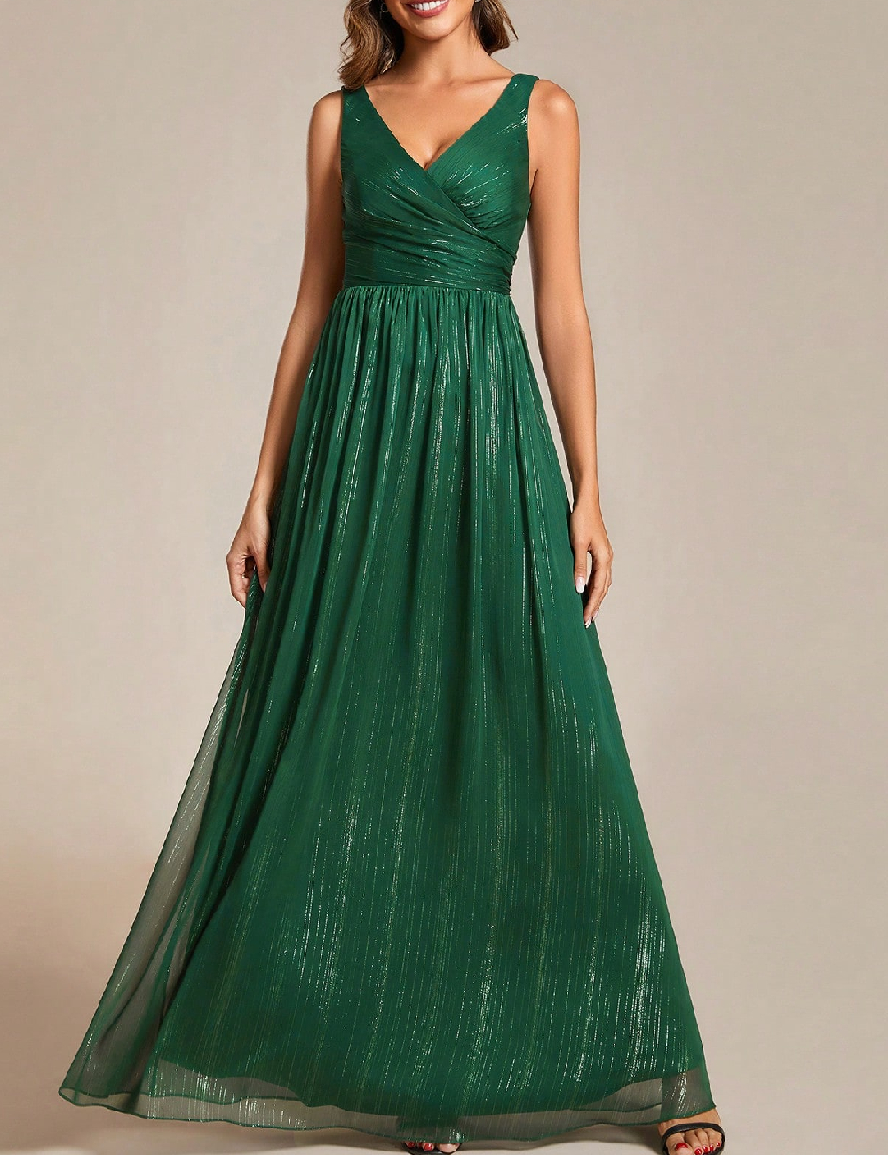 Rochie lunga Ever-Pretty, verde