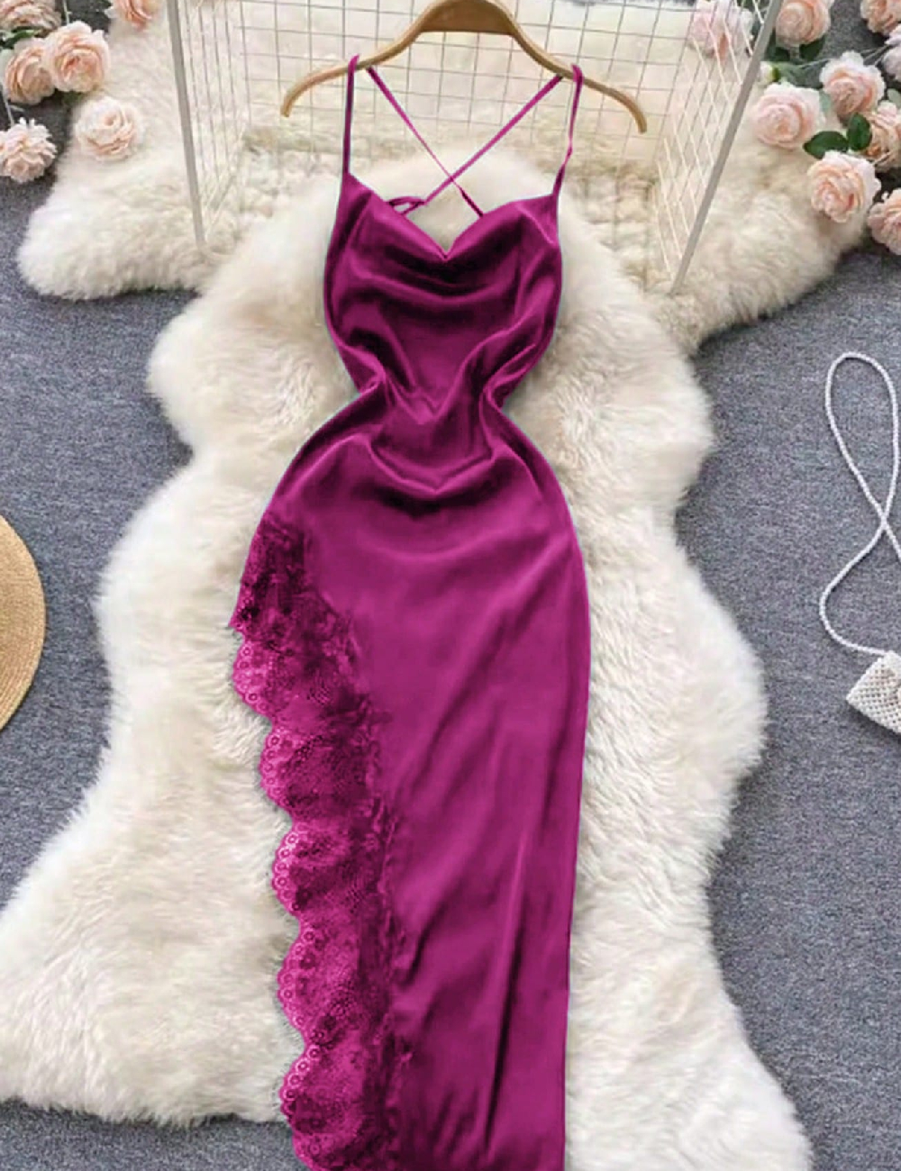 Rochie lunga SHEIN CURVE, mov