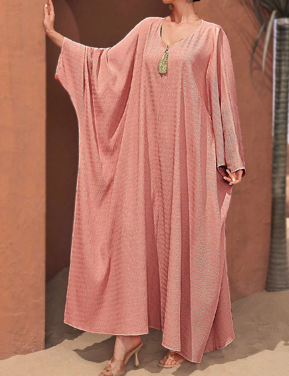 Rochie lunga SHEIN, roz