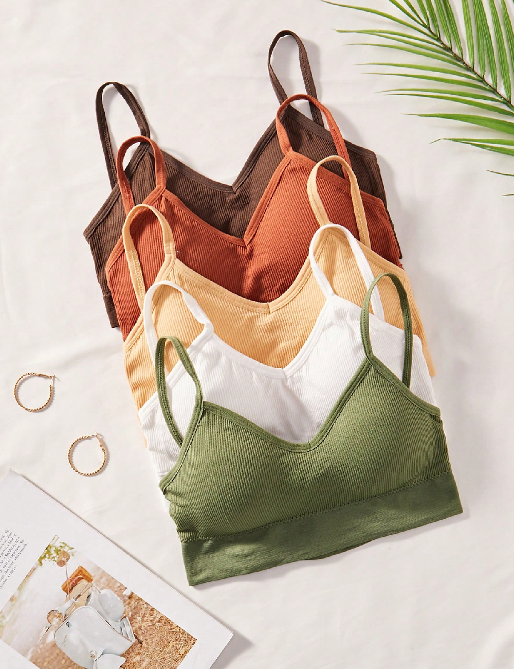 Set bustiere 5 bucati SHEIN, mix culori