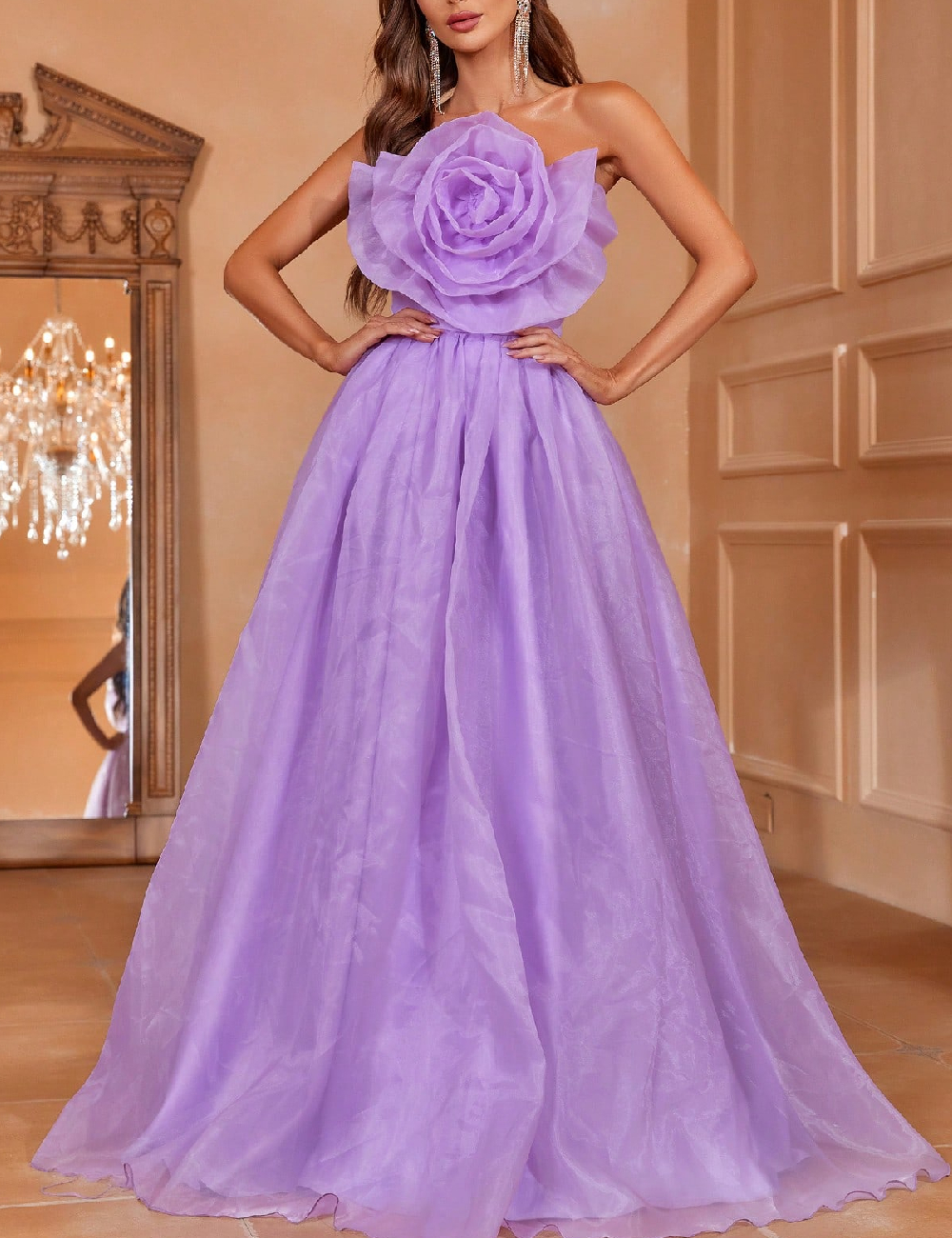 Rochie lunga Faeriesty, mov