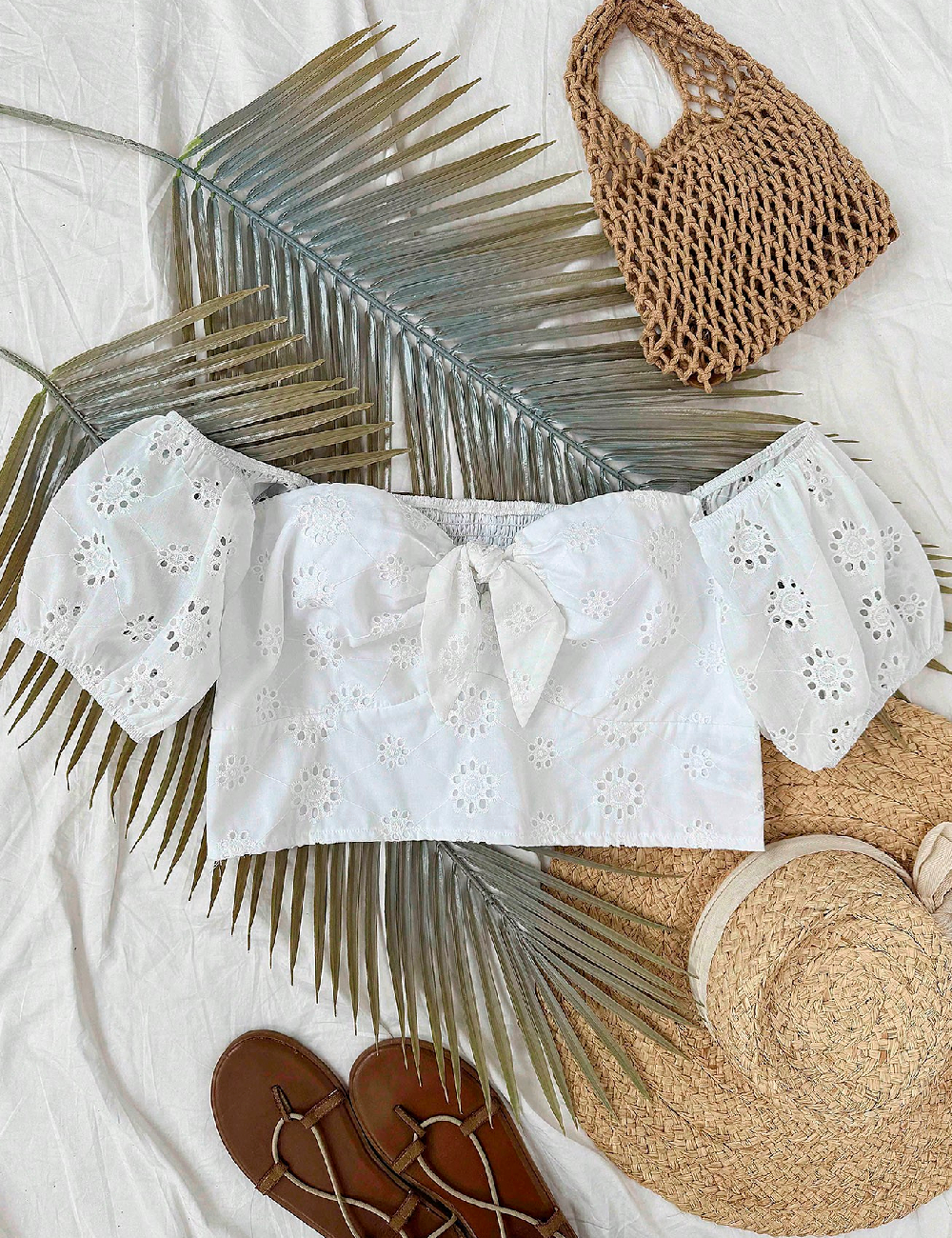 Top SHEIN CURVE, alb