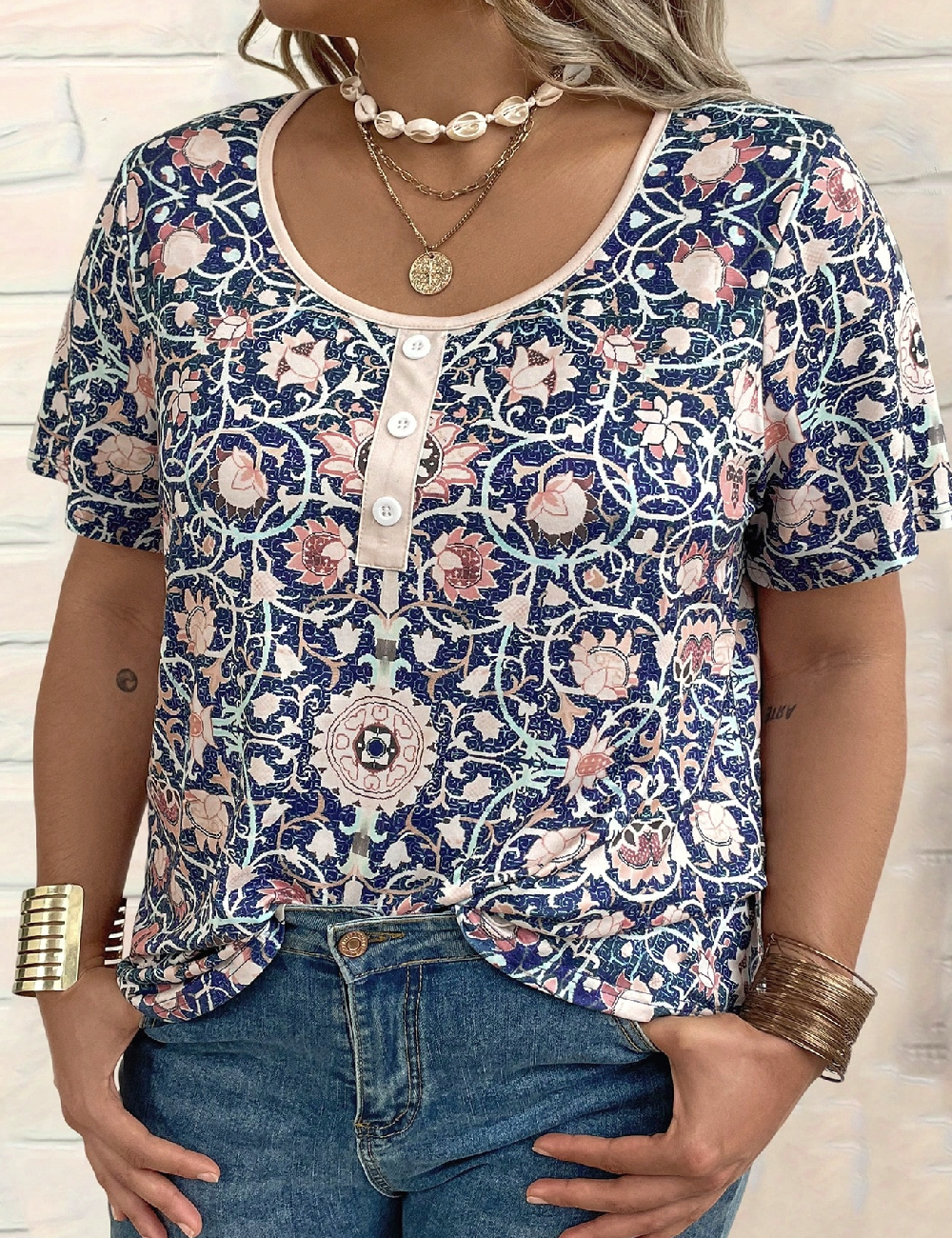 Tricou SHEIN CURVE, mix culori