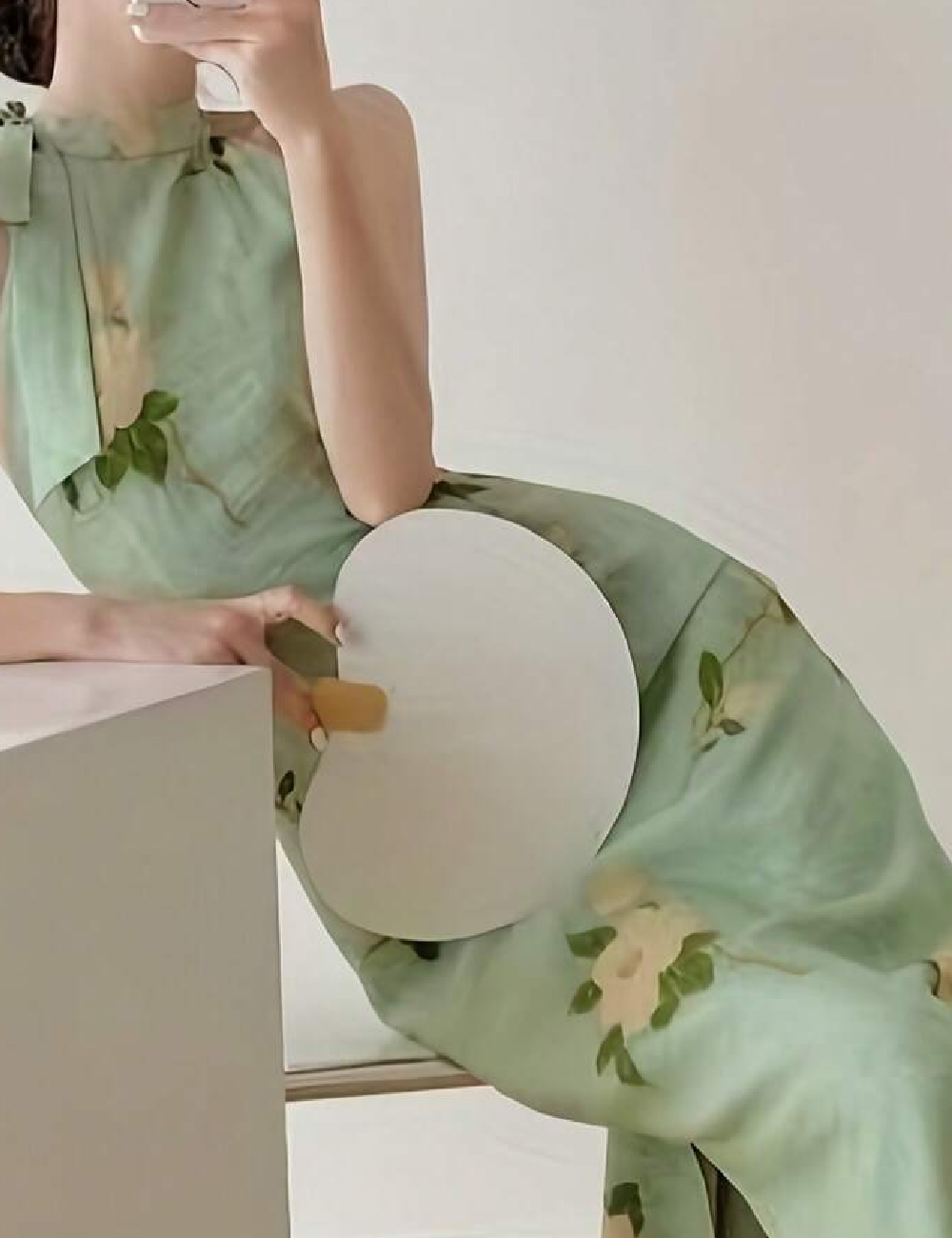 Rochie lunga Dazy, verde