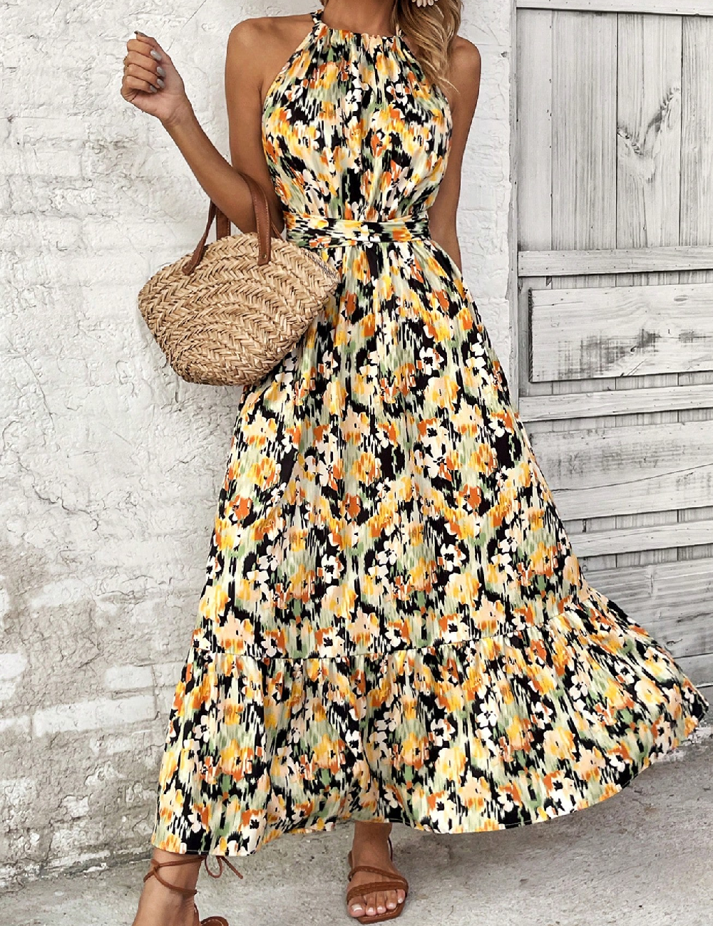 Rochie lunga SHEIN, mix culori