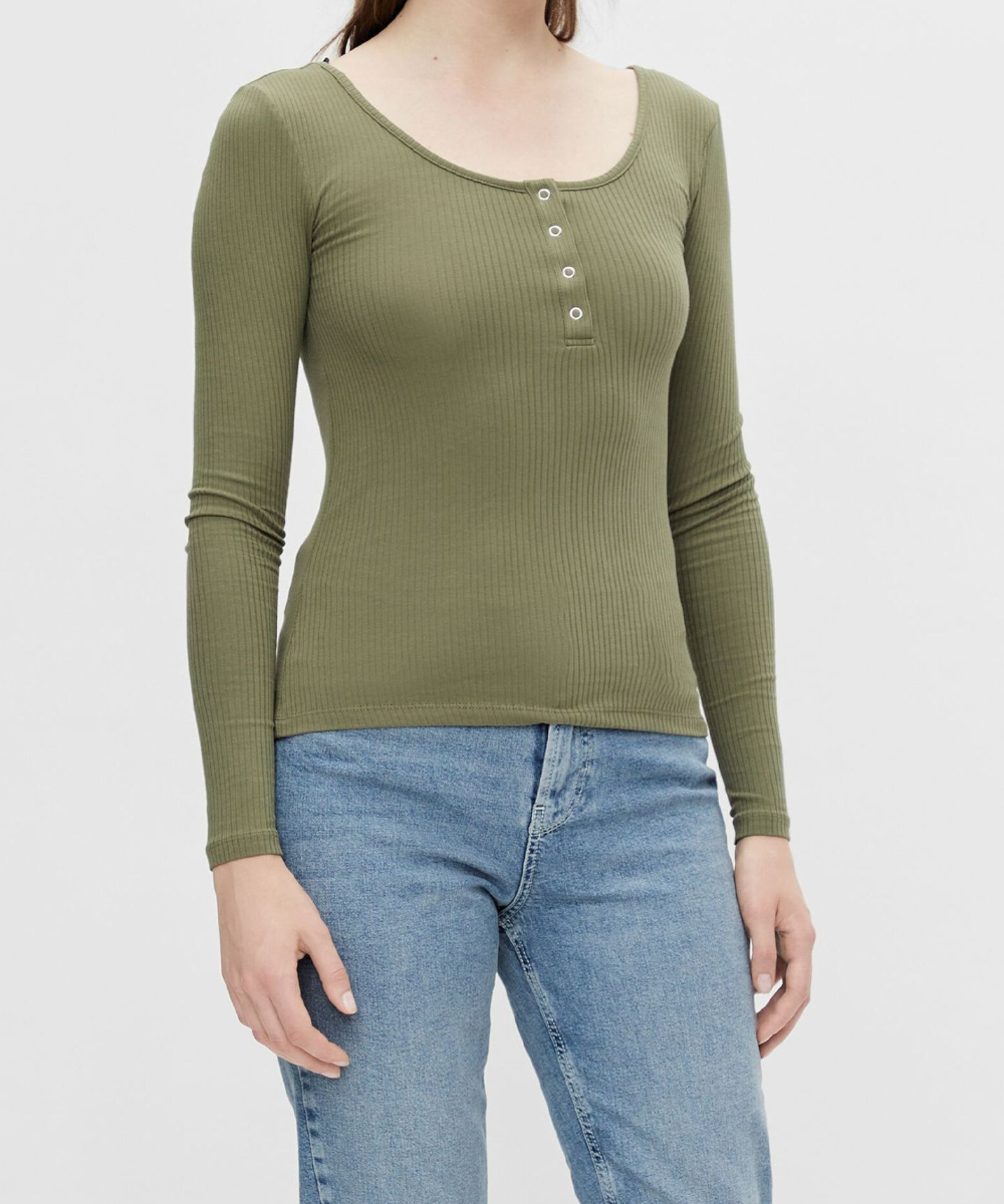 Bluza Pieces, verde, M
