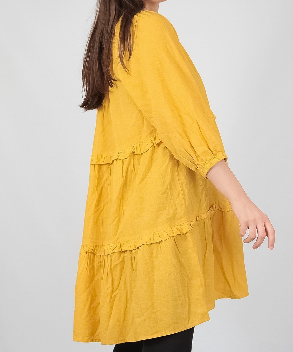 Rochie scurta Vero Moda, galben - 1 | YEO