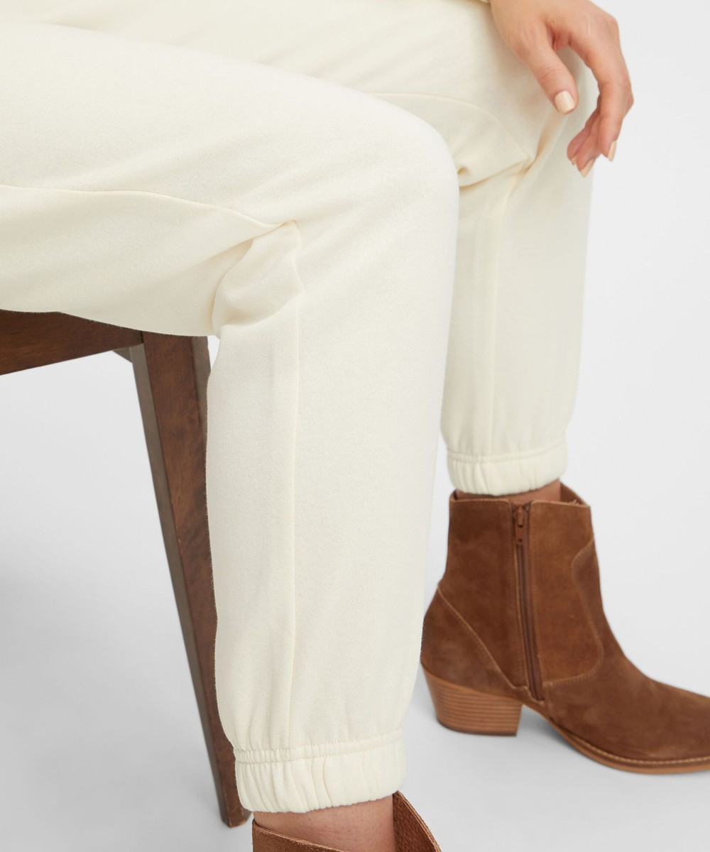 Pantaloni Pieces, crem - 1 | YEO
