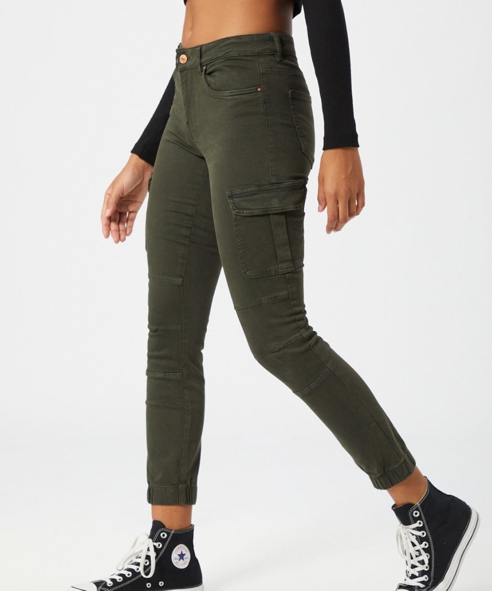 Pantaloni Only, kaki - 1 | YEO