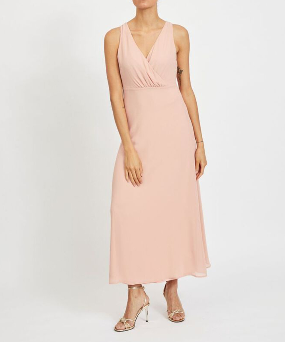 Rochie lunga Vila, roz