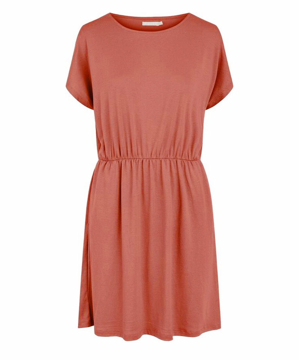 Rochie scurta Pieces, roz pudra, XS