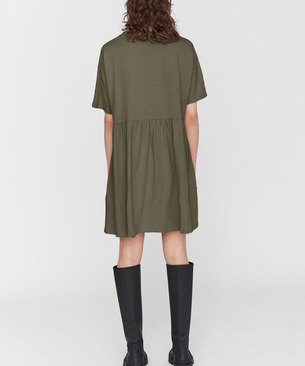 Rochie scurta Noisy May, kaki - 1 | YEO