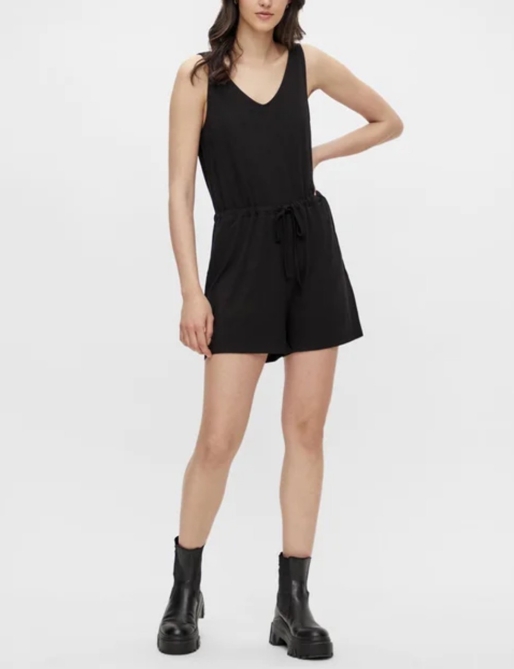 Salopeta Pieces, negru - 1 | YEO