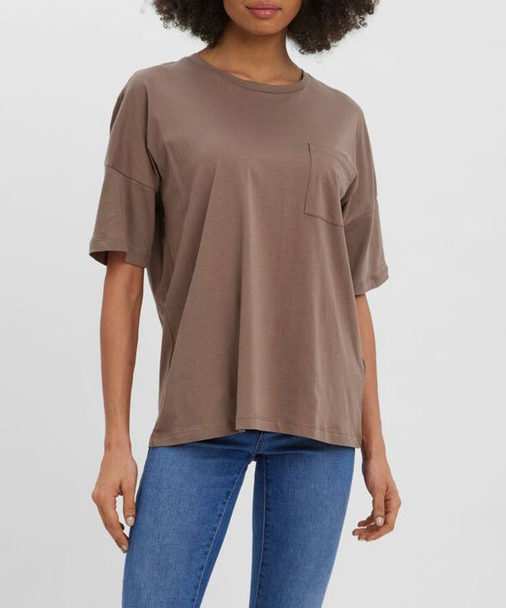 Tricou Oversize Vero Moda, maro