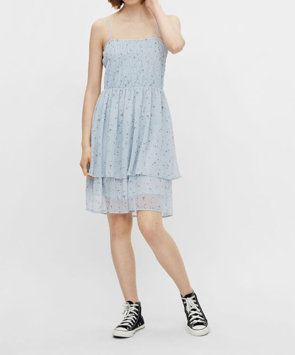 Rochie scurta Pieces, bleu