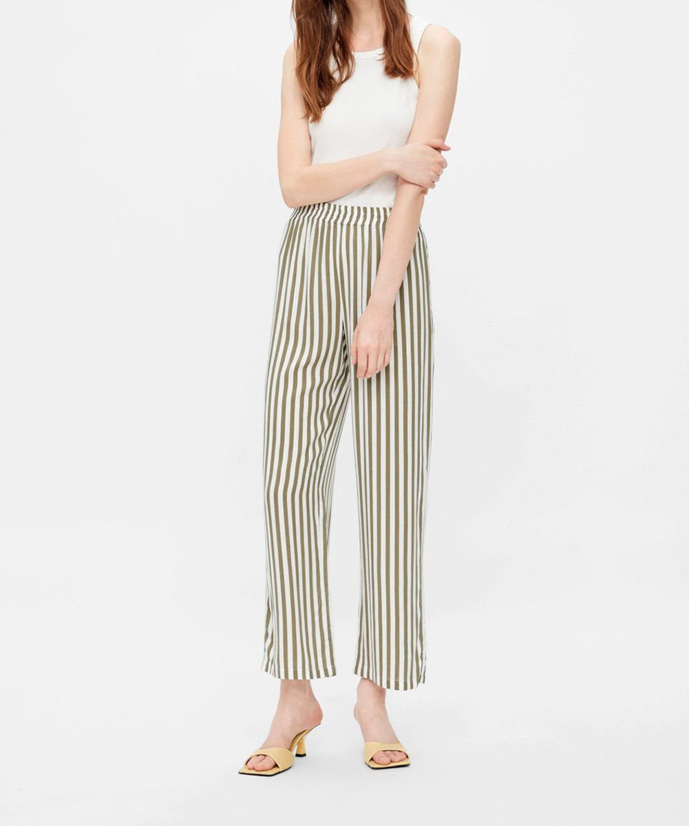 Pantaloni Pieces, kaki, S