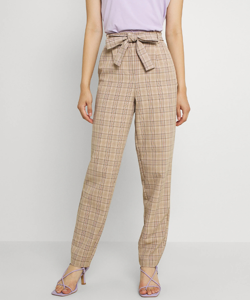 Pantaloni Vila, maro, 38