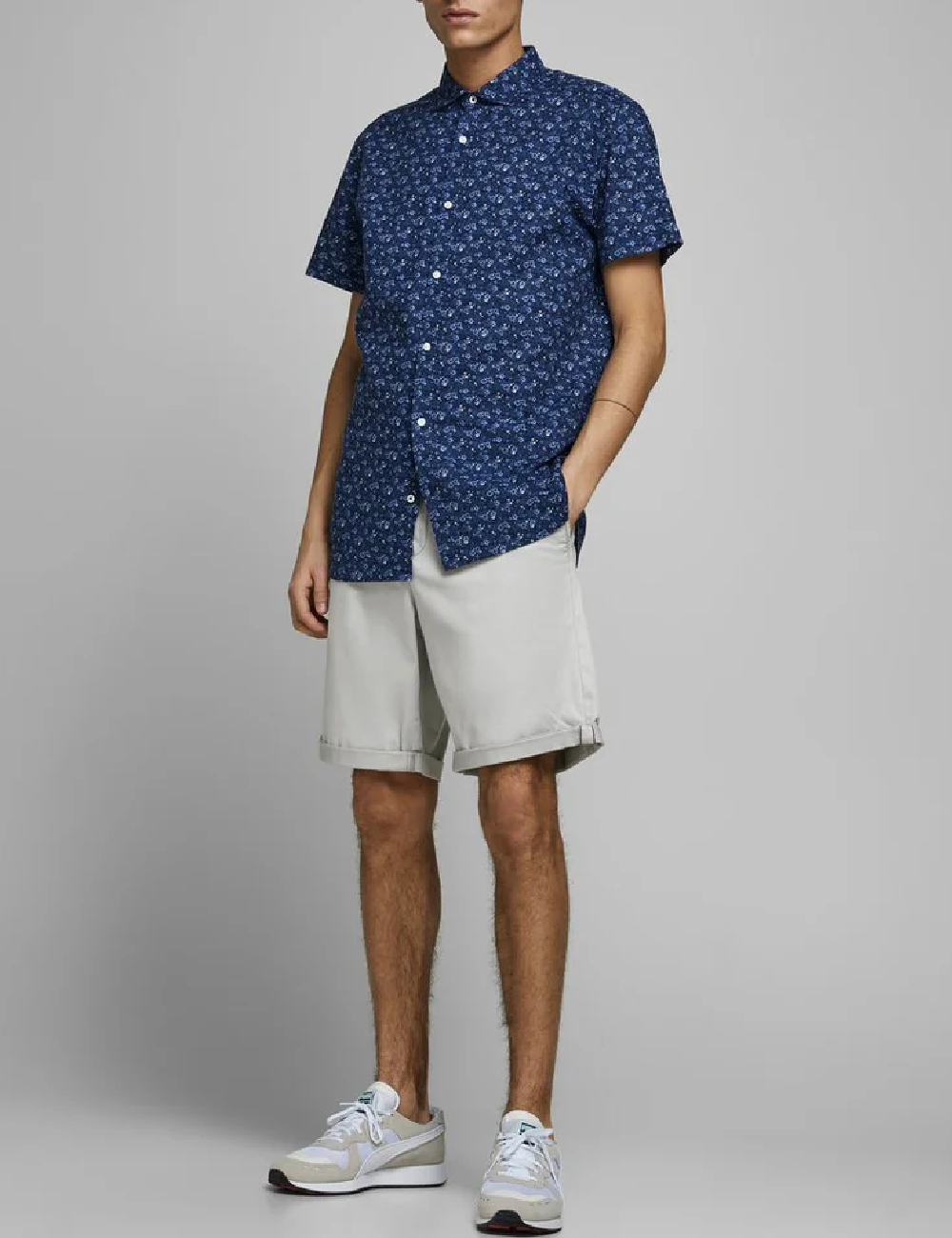 Pantaloni scurti Jack&Jones, gri, XS