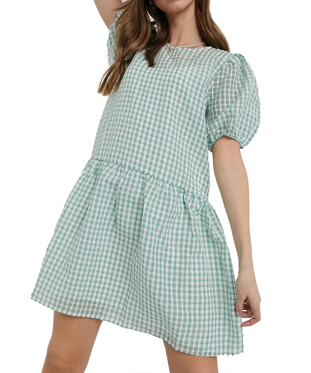 Rochie Pieces, verde, M