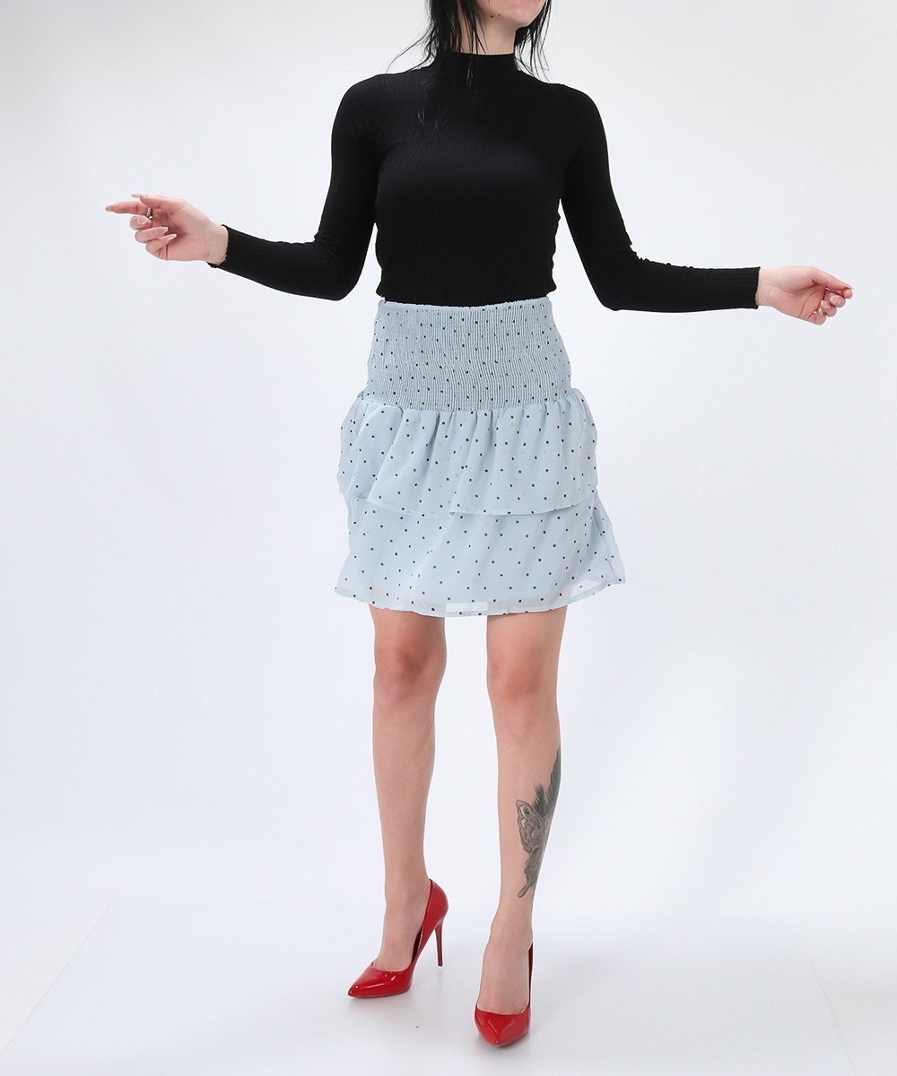 Fusta Pieces, albastru, XS - 1 | YEO