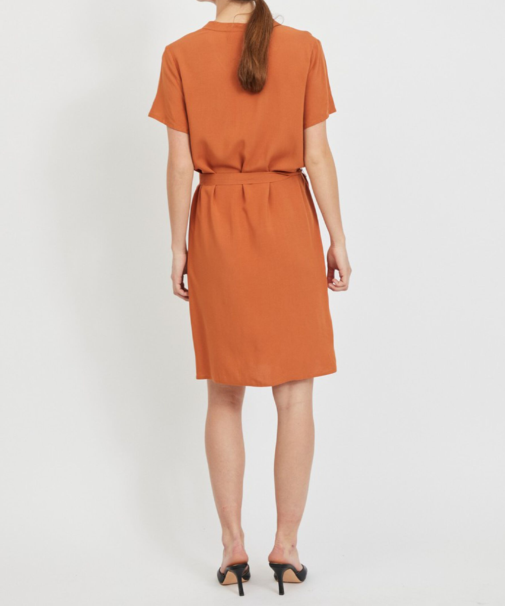 Rochie scurta Vila, portocaliu, 34 - 1 | YEO