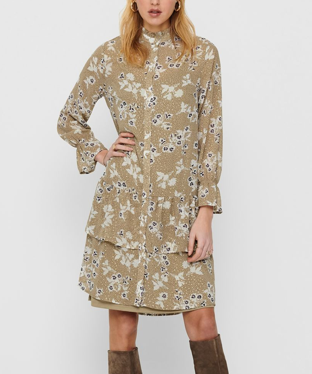 Rochie scurta Only, bej