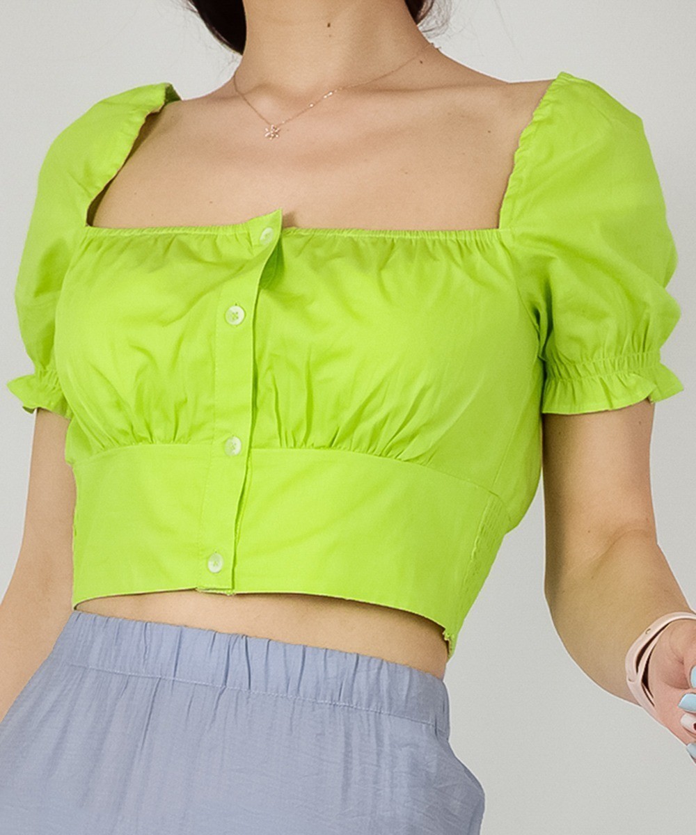 Top Only, verde neon - 1 | YEO
