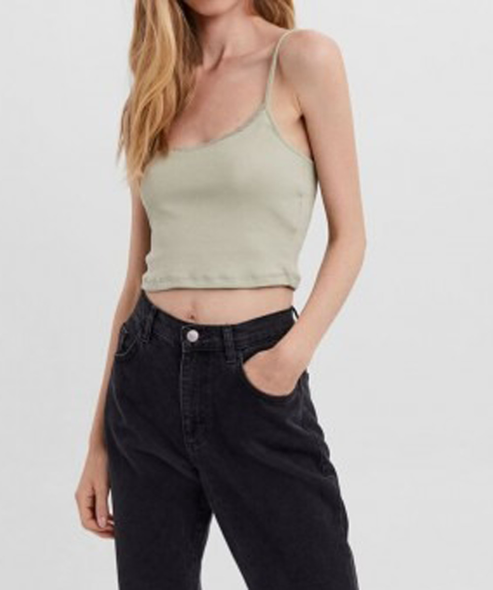 Top Vero Moda, verde oliv, L