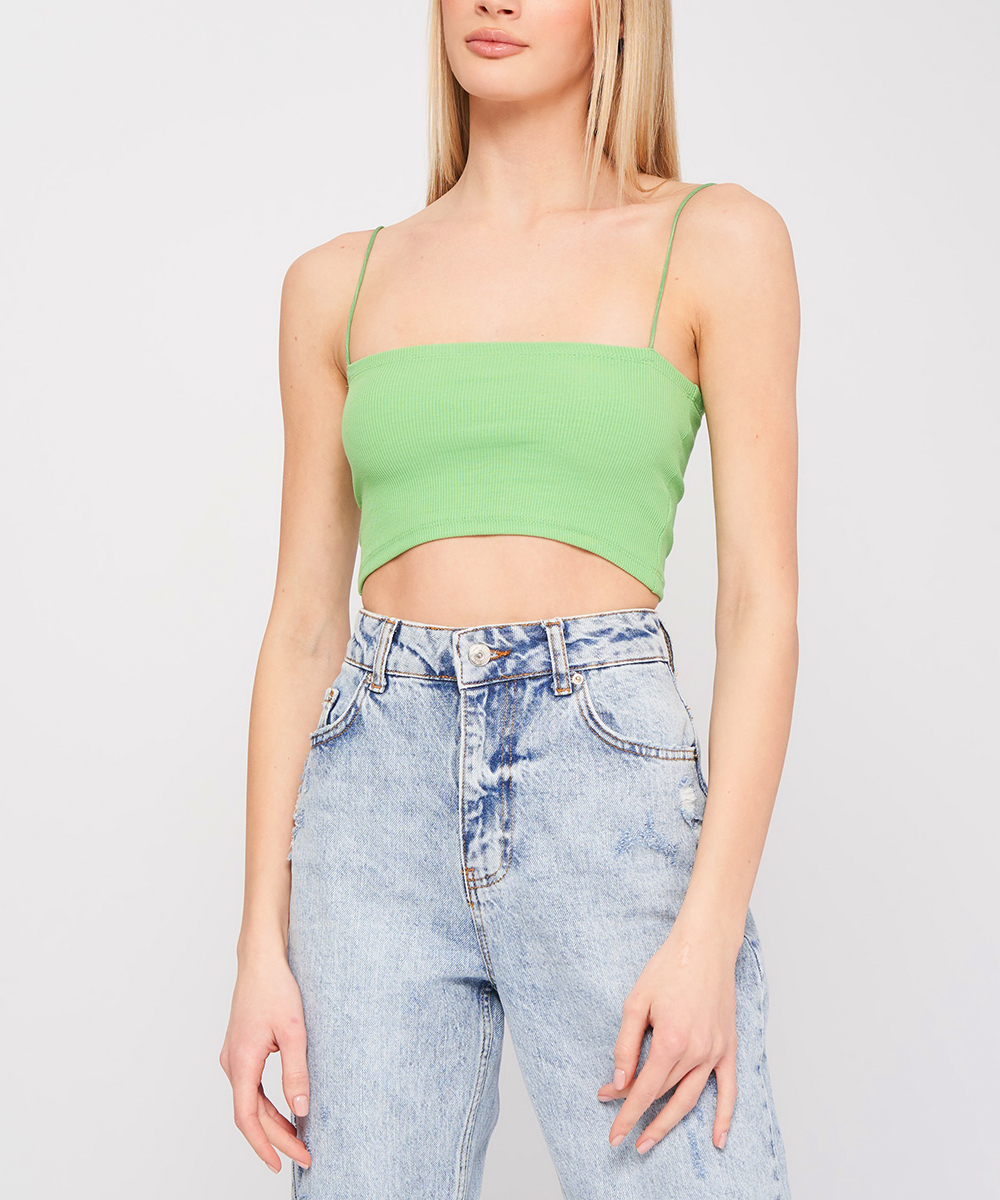 Top zara, verde