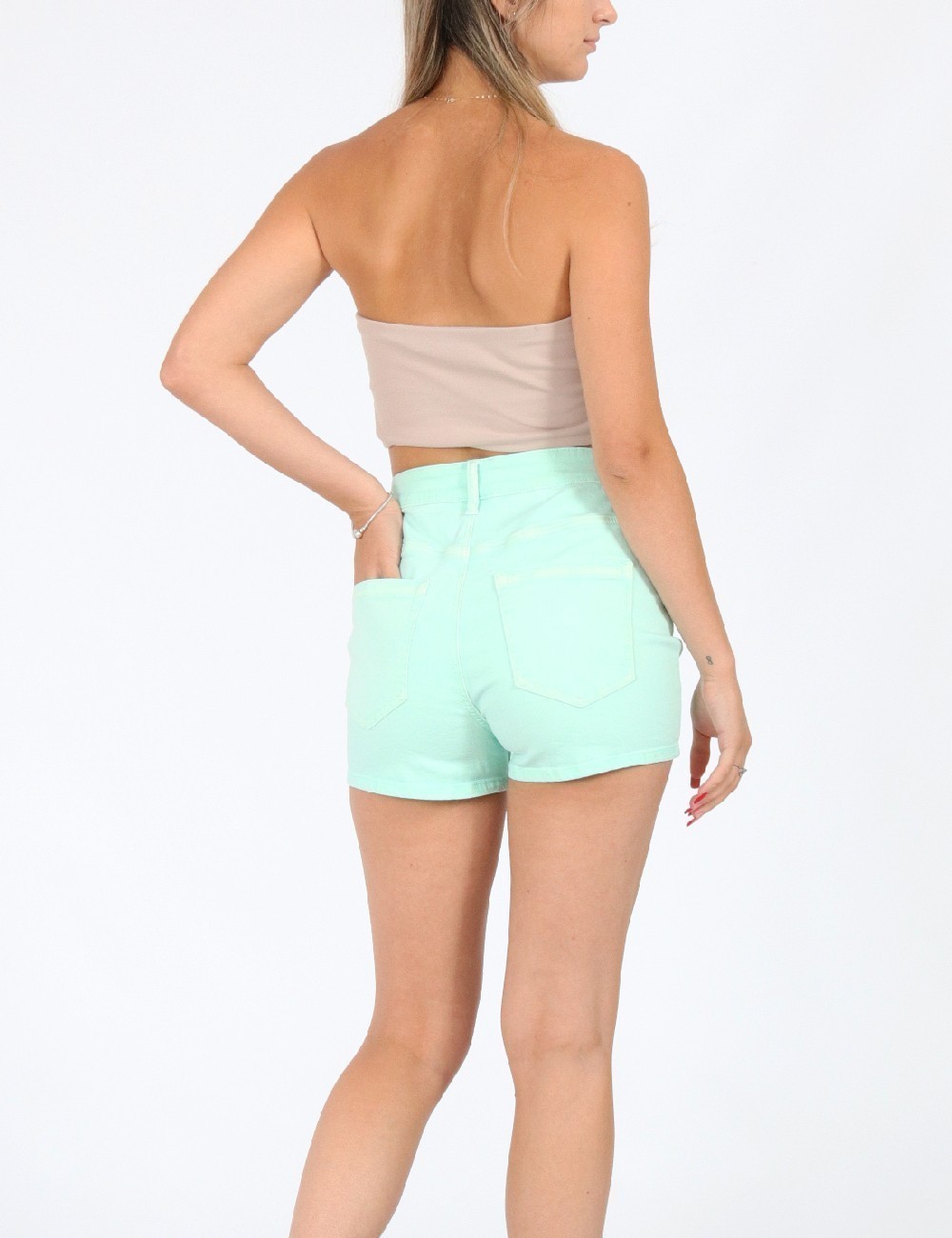 Pantaloni scurti Only, turcoaz, M - 1 | YEO