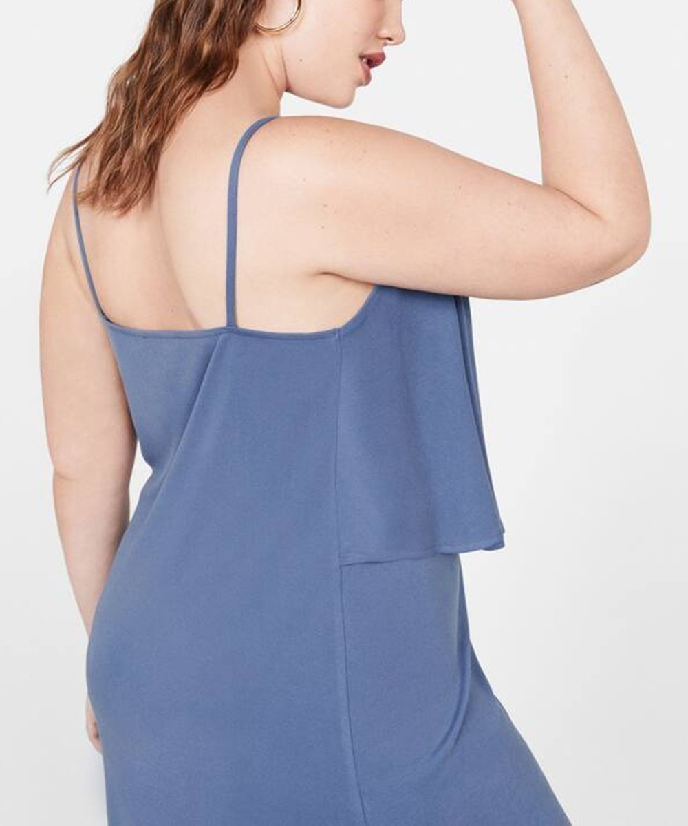 Rochie scurta Mango Violeta, albastru - 1 | YEO